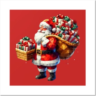 Christmas  Santa gift Posters and Art